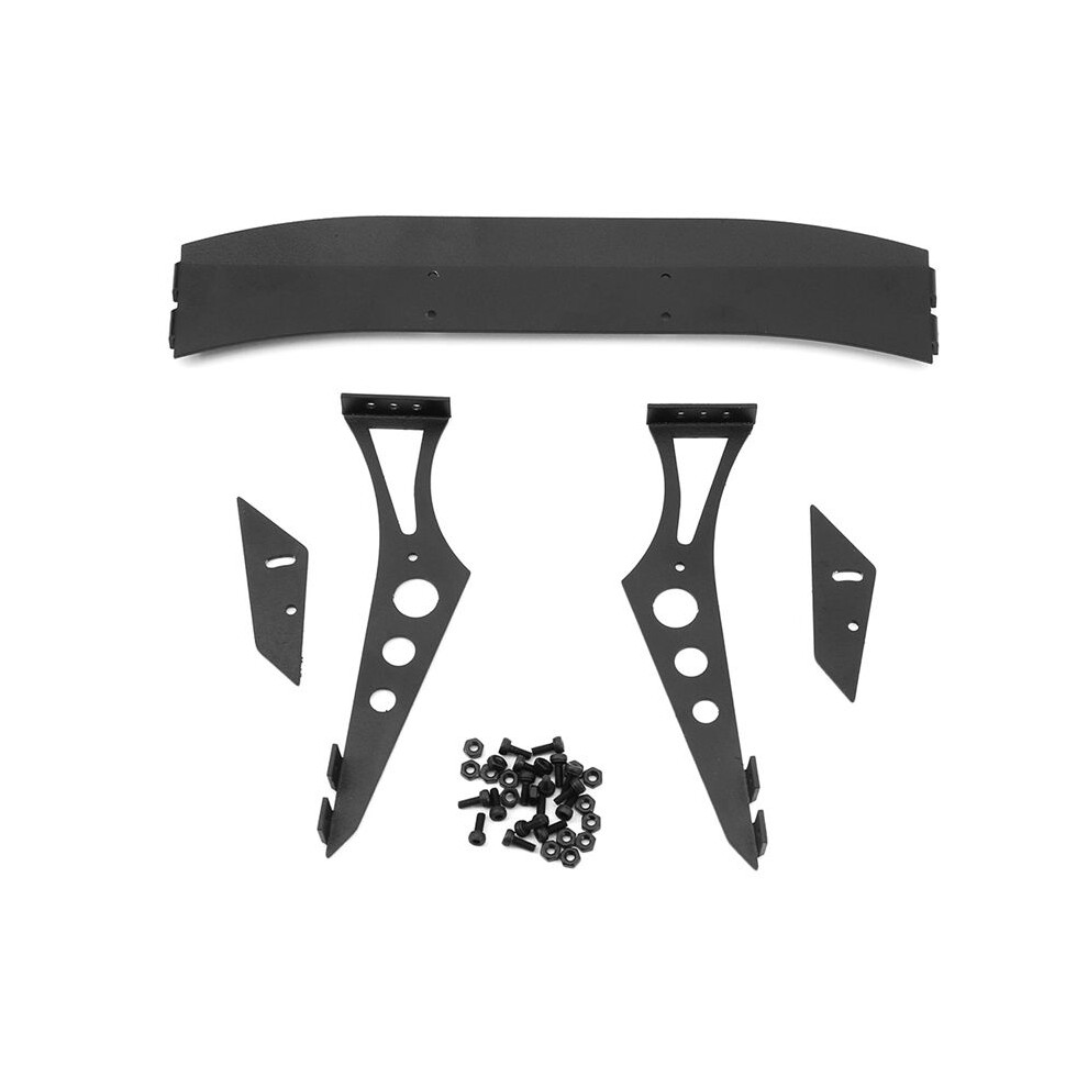 Rc Metal Alloy Rear Wing Tail Spoiler Kit For 1/10 Rc Tt02 Tt01 Hsp94123 94122 Fwo6 Lc Ptg Ptg2 Black 6031272656712