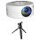 Projector LED Home Media Player Audio Portable Projectors with Projector Stand USB Projection Same Screen Mirror-A 1