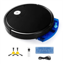 5-In-1 RS800 with Remote Control Super Quiet Robot Vacuum Cleaner Wet&Dry Mopping Floor Home Appliance Black,A