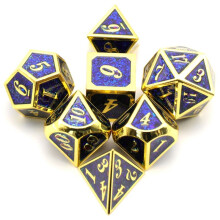 7PCS Metal Dice, Heavy Solid Zinc Alloy Polyhedron Dice Set for D&D Dungeons and Dragon Tabletop Game