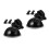 6Pcs Car Dash Cam Suction Cup Mount Black Plastic Adjustable Holder 4