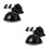 6Pcs Car Dash Cam Suction Cup Mount Black Plastic Adjustable Holder 6