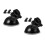 6Pcs Car Dash Cam Suction Cup Mount Black Plastic Adjustable Holder 7