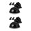 6Pcs Car Dash Cam Suction Cup Mount Black Plastic Adjustable Holder 8