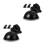 6Pcs Car Dash Cam Suction Cup Mount Black Plastic Adjustable Holder 9