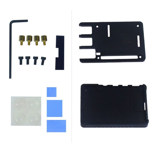 For Raspberry Pi 4 Model B Case CNC Aluminum Case Ultra-Thin Metal Shell for Raspberry Pi 4 Model B 1