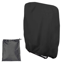 Outdoor Folding Gravity Chair Cover Waterproof Dustproof Lawn Patio Furniture Covers 32.3 x 36.6Inch Black