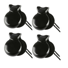 4 PièCes Castagnettes Espagnoles Castagnettes de Flamenco Traditionnelles Castagnettes à Percussion à Main en Bois Instrument de Musique pour