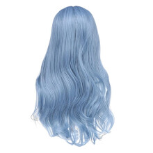 Synthetic Wigs Wave Mixed Haze Long Wig for Women Heat Fiber Hair Cosplay Wig with Bangs