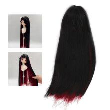 Parrucca Donna a Capelli Lunghi Lisci, Dual Color, Simulazione Morbida in Fibra ad Alta Temperatura 1/4