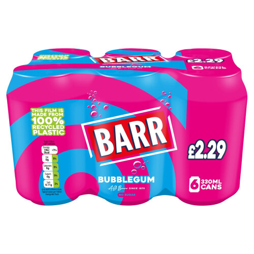 Barr Barr Bubblegum 330ml (Pack of 24)