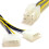 kenable LP4 Molex to 6 Pin PCI Express (PCIe) Graphics Card Power Cable Lead 1