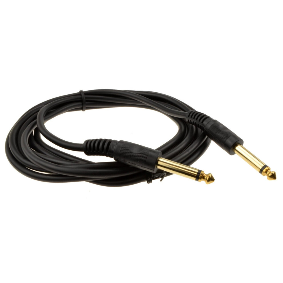 Kenable 6.35Mm 1/4Inch Mono Jack Plug Guitar/Instrument/Patch Cable 3M Gold