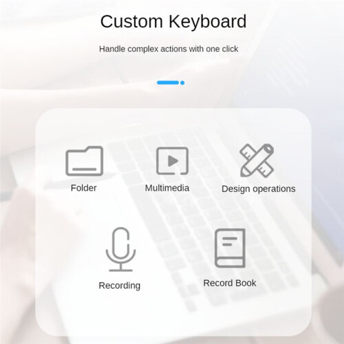 5 Keys Custom Keypad Macro Programmable  Keyboard Copy Paste Rgb Button Gaming Mechanical Keyboard White 1