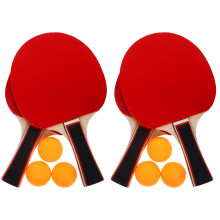 2Ensembles Kit De Tennis De Table En Bois Durable Avec Noires
