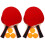2Ensembles Kit De Tennis De Table En Bois Durable Avec Noires 1