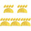 25Pcs Realistic PVC Egg Dumpling Model Decorative Food Prop in Yellow 1