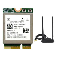 MT7927 WiFi7 Card+SMA Antenna 2.4G/5G/6G Tri-Band 8774M Wireless WiFi Card BT5.4 Gigabit Wireless Network Card