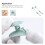 1Ensemble Ensemble Cuillères Enfant Vert Silicone Anti-Dérapant 7