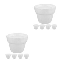 10Pièces Mousse Blanche Pour Arrangements De Fleurs Travaux Manuels