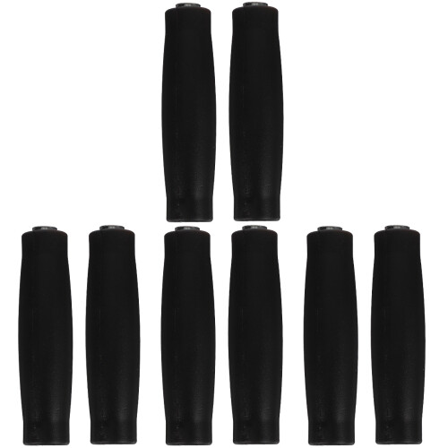 8Pièces Protège-Haltères Antidérapants Noir Compact Réutilisable