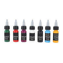 7 Farben Tattoo-Tinte Set 15ml, Hochkonzentriert, Einfaches Colorieren für Anfänger