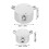 2Ensembles Poignées Robinet En Métal Pour Usage Décor 9