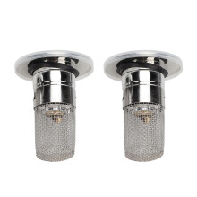 Bathroom Floor Drain 2Pcs Stainless Steel Filter with Popup Stopper & Hair Trap