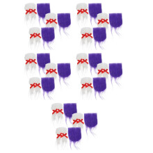 30Ensembles Fournitures DIY Barbes Nez En Bois Pour Poupées Gnomes
