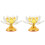 2Pcs Lotus Tea Light Holder Crystal Candlestick for Buddha 2