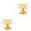 2Pcs Lotus Tea Light Holder Crystal Candlestick for Buddha 3