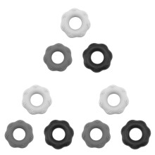 9Pcs Mini Silicone Hand Strengthener Rings for Men Women Seniors Teens