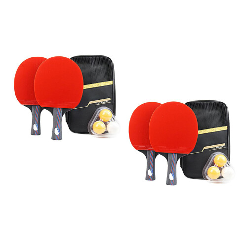 2Ensembles Raquettes De Pingpong Tout Usage Avec Multicolores
