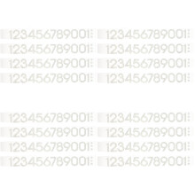 160Pcs Silver DIY Rhinestone Number Patches for Clothes Hats Shoes