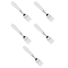 5Pcs Ergonomic Weighted Stainless Steel Forks for Elderly Self-Feeding
