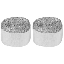 2Rouleaux Film Thermique Argenté Parfait Pour Fenêtres Hiver