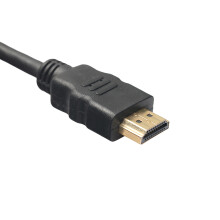 3-in-1 Adapterkabel Schwarz Goldbeschichtet Für Datenübertragung
