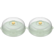 2Sets Sturdy Tiered Serving Tray and Food Cover Set for Home Kitchen