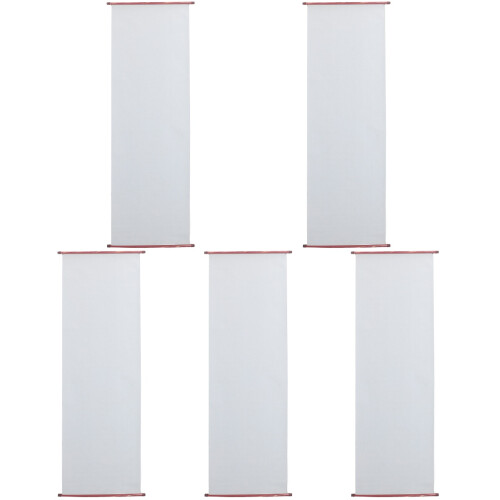 5Pcs Convenient Folding White Water Writing Cloth for Calligraphy