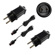 2 Stuks Vervangende Opblaasbare Tuinadapters 12V 1A, Klasse 2 Voeding met 9,84Ft Verlengsnoer Eu-Stekker