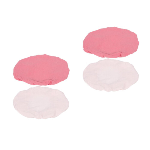 4Pièces Couvre Bébé Rose Coton Protection Douce Amovible 2
