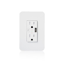 WiFi Wall Power Outlets Plug with USB Socket Tuya APP Remote Control US Wall Outlets for Alexa Home