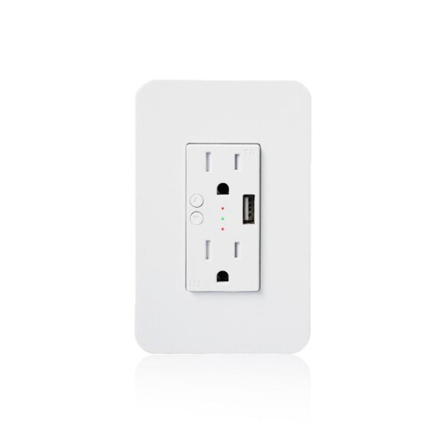 WiFi  Wall Power Outlets Plug with USB Socket Tuya APP Remote Control US Wall Outlets for Alexa  Home