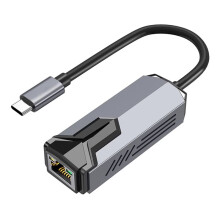 Adaptador Ethernet de Tipo C A 5 Gbps, Tarjeta de Red Gigabit RJ45, Compatible con RTL8175, Compatible con NAS, Win11, PC y Juegos.
