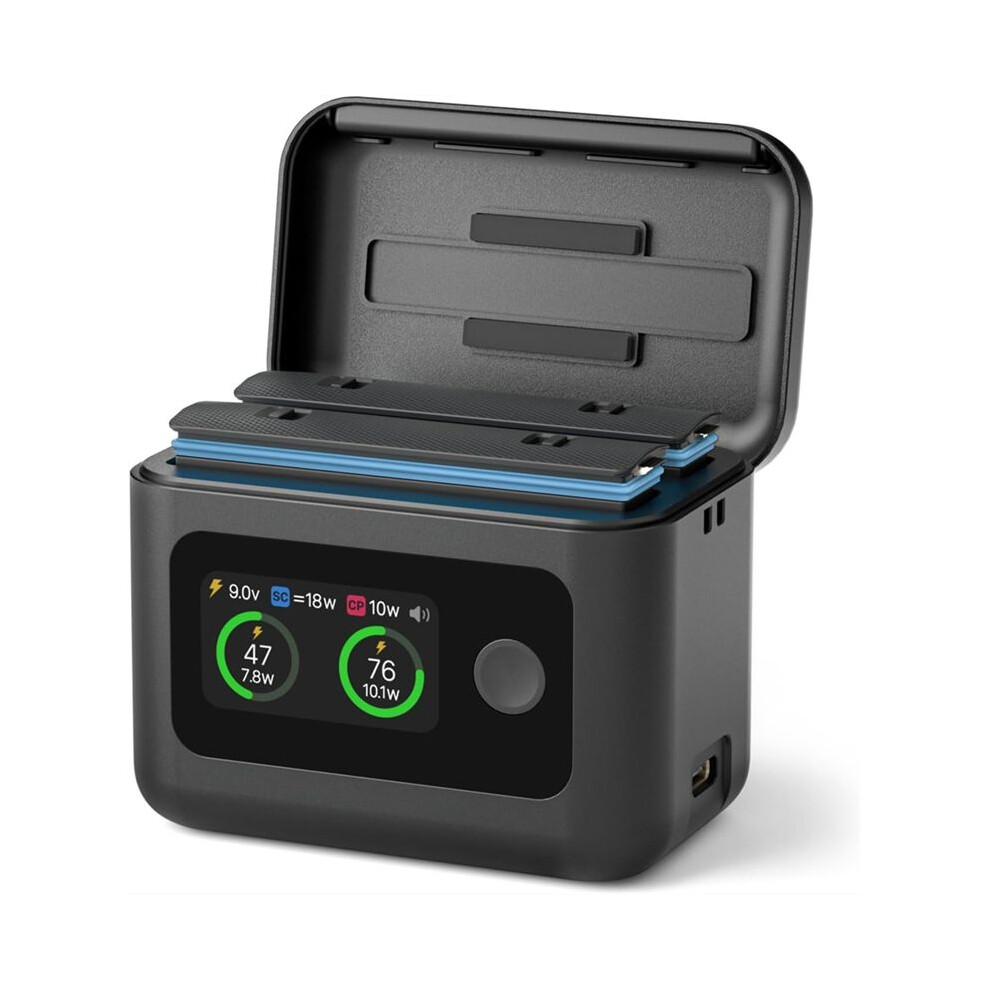 For Insta 360 X5 Battery Charger For X5, 27W Dual Fast Charging Case, Intelligent Two Way Charger Hub 4711256787657
