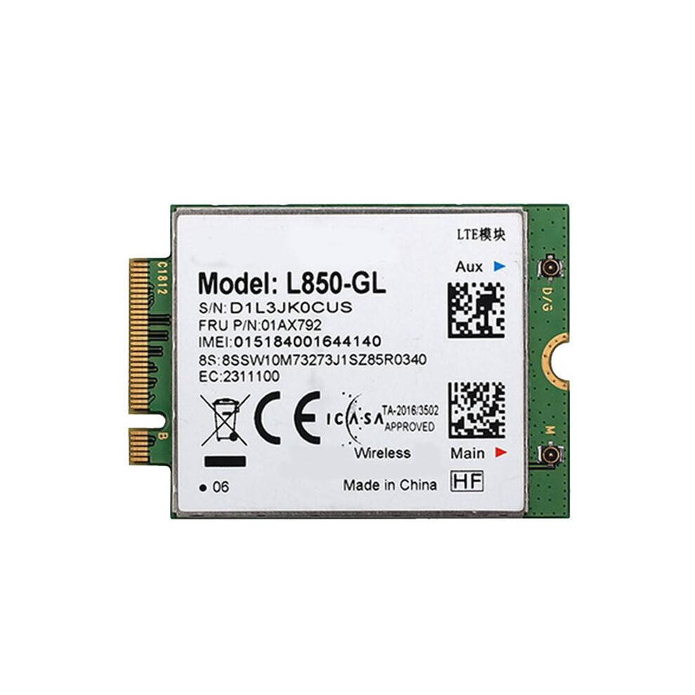 L850-Gl Wwan Card 01Ax792 M.2 4G Lte Module For X395 X1 Carbon Gen6 X280 T580 T480s L480 X1 Yoga Gen 3 L580 6132206222543