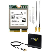 MT7927 WiFi7 Card+WiFi6E Antenna Kit 8774M 2.4G/5G/6G Tri-Band BT5.4 Wireless WiFi Card Gigabit Wireless Network Card