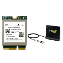 MT7927 WiFi7 Card+WiFi6E Antenna Kit 2.4G/5G/6G Tri-Band 8774M BT5.4 Wireless WiFi Card Gigabit Wireless Network Card
