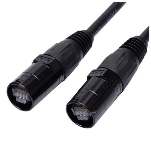 CAT6 Ethercon Cable EtherCON-Compatible RJ45 Connector for Studio Setups, Touring, Stage Production, Concerts 2 Meter 1
