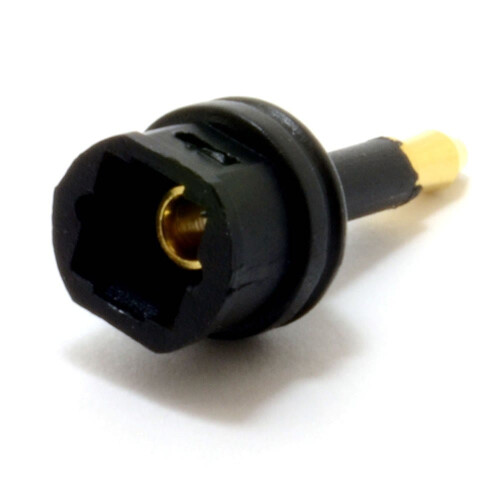 kenable TOS Optical (Toslink) Plug to Mini 3.5mm Optical Jack Plug Adapter 1
